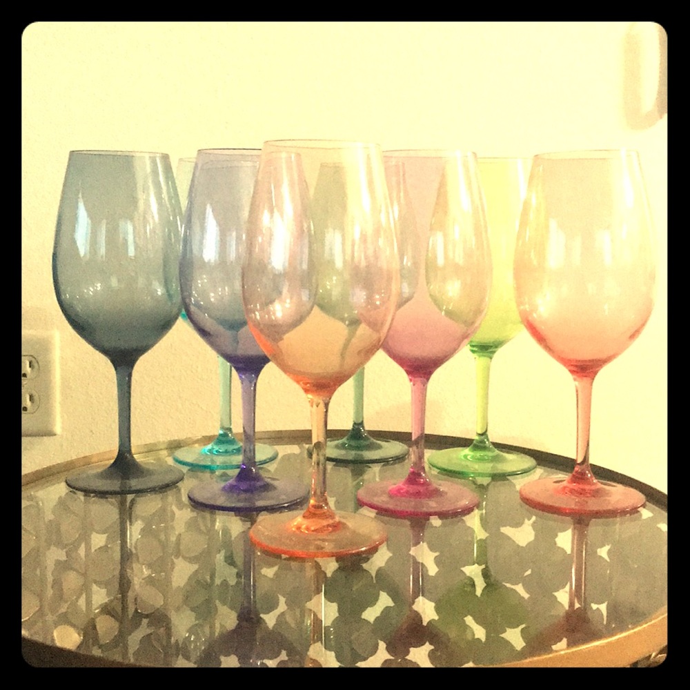 Tritan plastic wine goblets 🍷 Set of 8